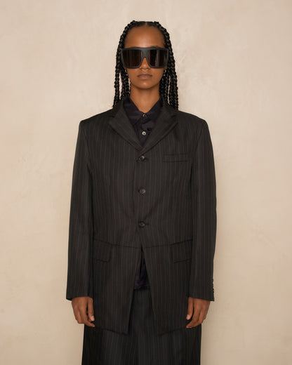 Black Pinstripe Jacket