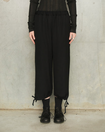 Black Relaxed Balloon Pants