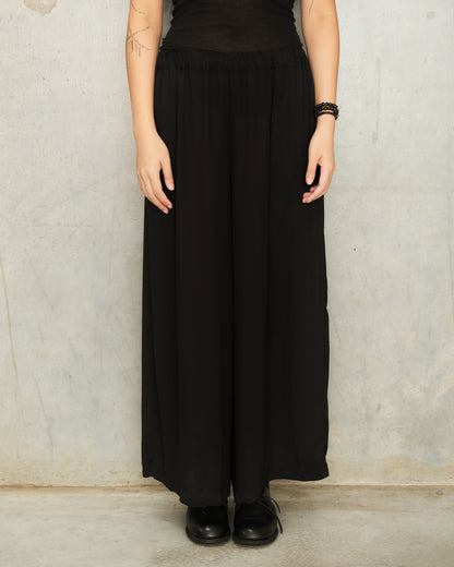 Black Sheer Drawstring Trousers