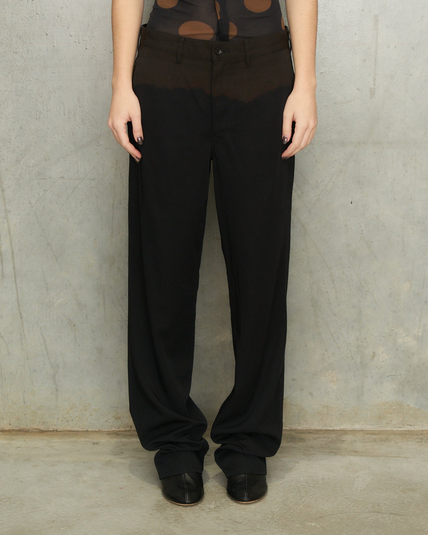 Comme Des Garcons Brown Ombre Trousers