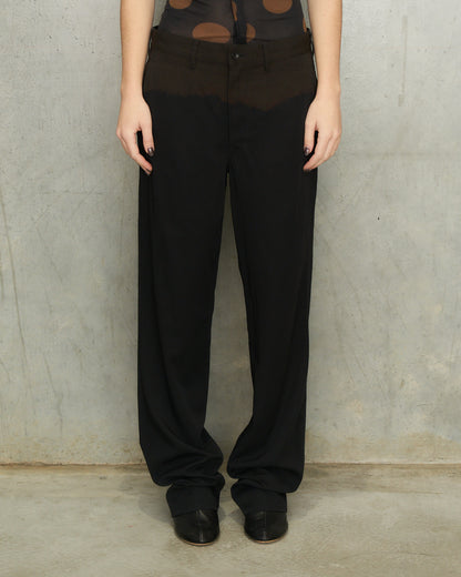Comme Des Garcons Brown Ombre Trousers