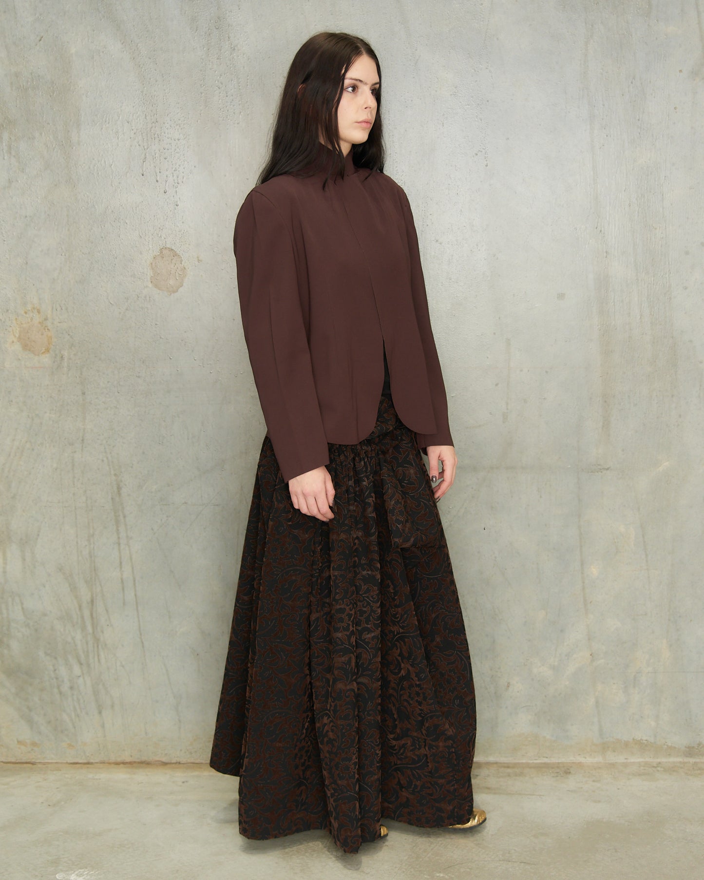 Comme des Garcons FW1998 Brown Lazer Cut Jacket