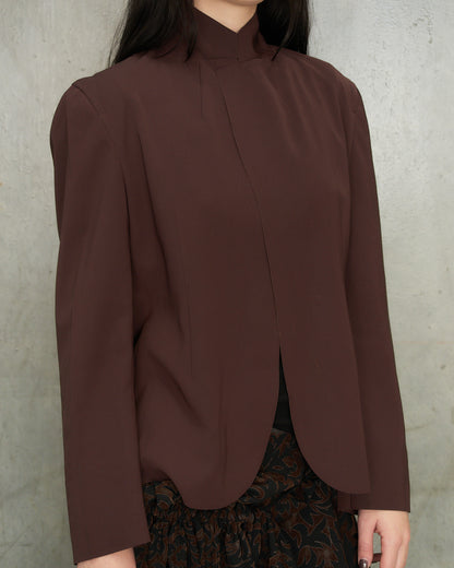 Comme des Garcons FW1998 Brown Lazer Cut Jacket