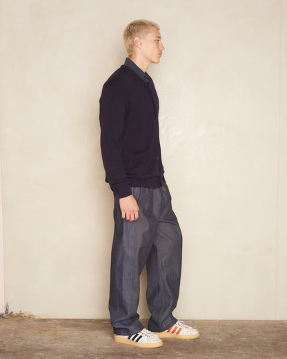 Navy Cashmere Cardigan