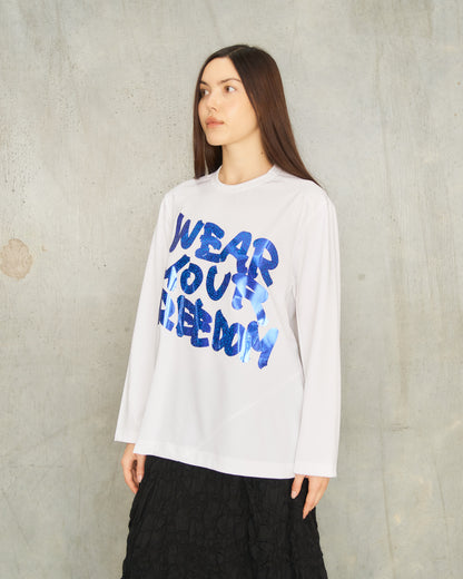 White Wear Your Freedom T-Shirt