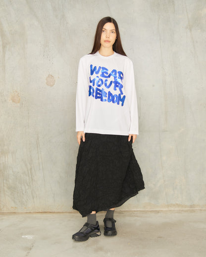 White Wear Your Freedom T-Shirt