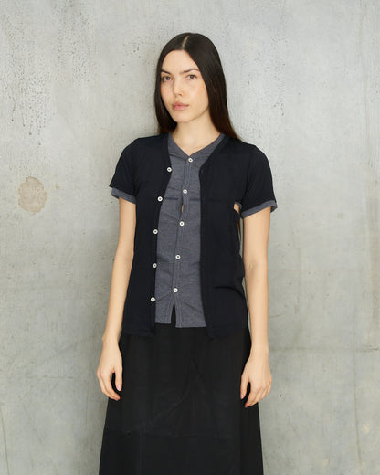Comme Des Garcons FW1999 Double Layer Button Up Tee