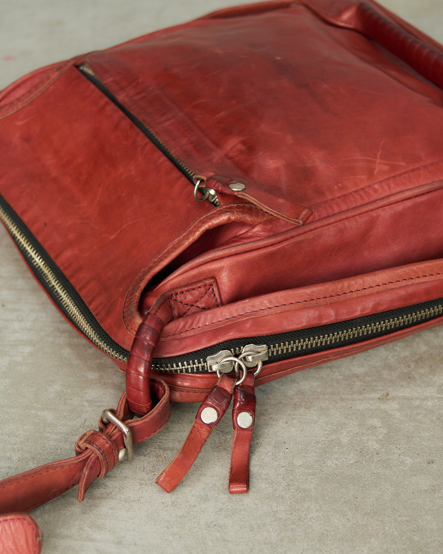 Cornelian Taurus Red Leather Bag