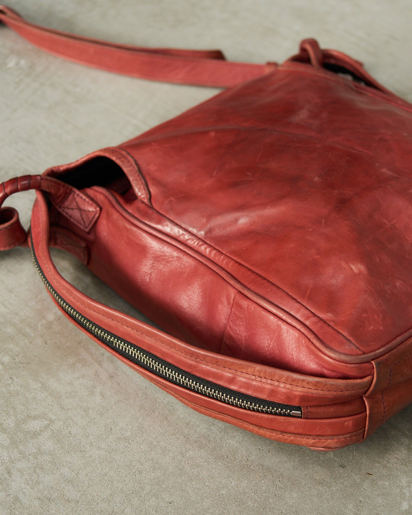 Cornelian Taurus Red Leather Bag