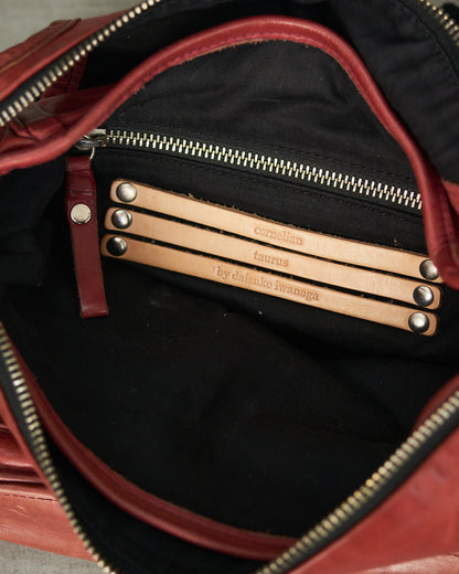 Cornelian Taurus Red Leather Bag