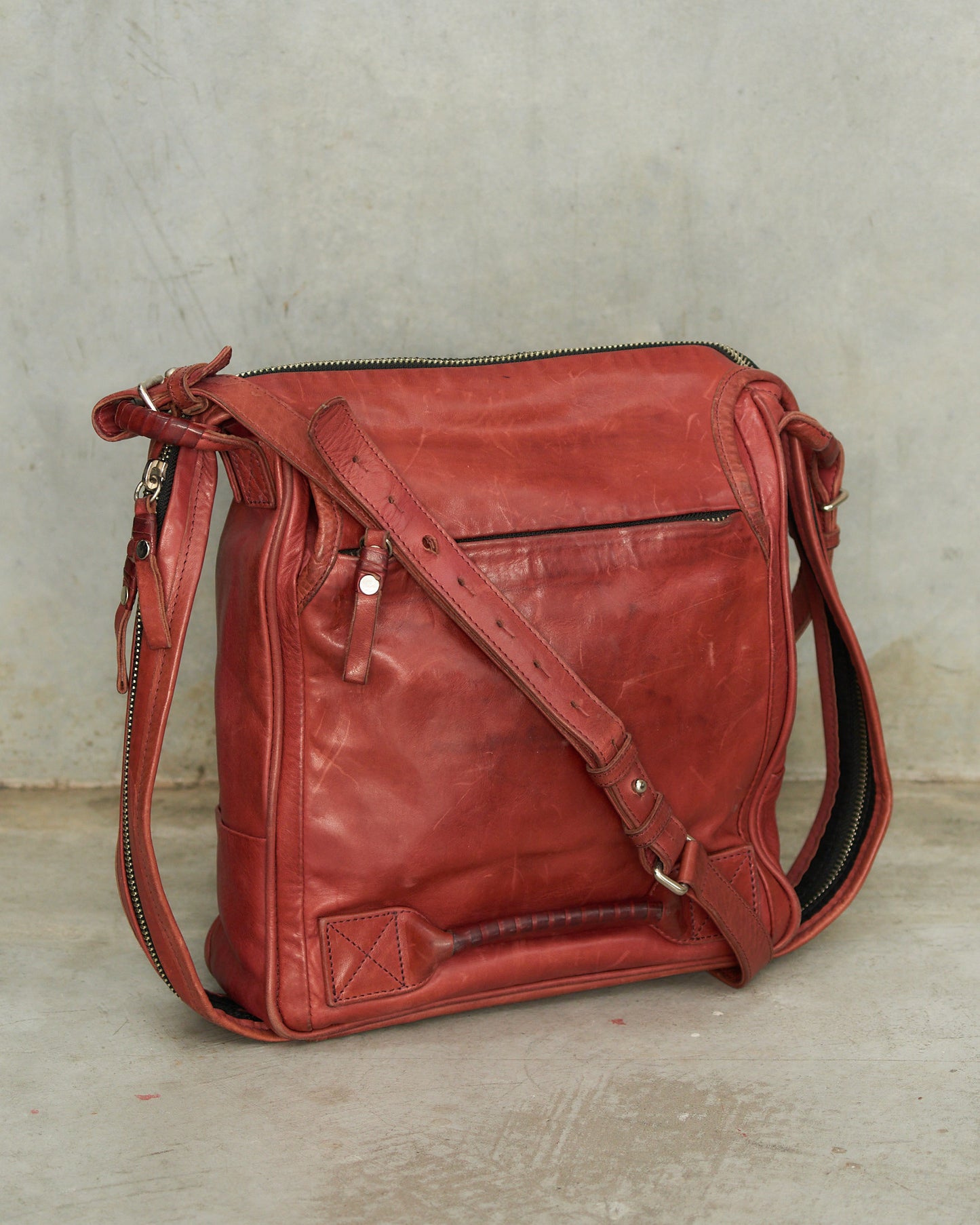 Cornelian Taurus Red Leather Bag