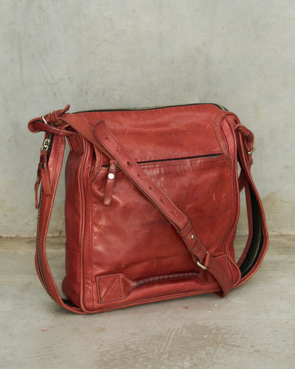 Cornelian Taurus Red Leather Bag