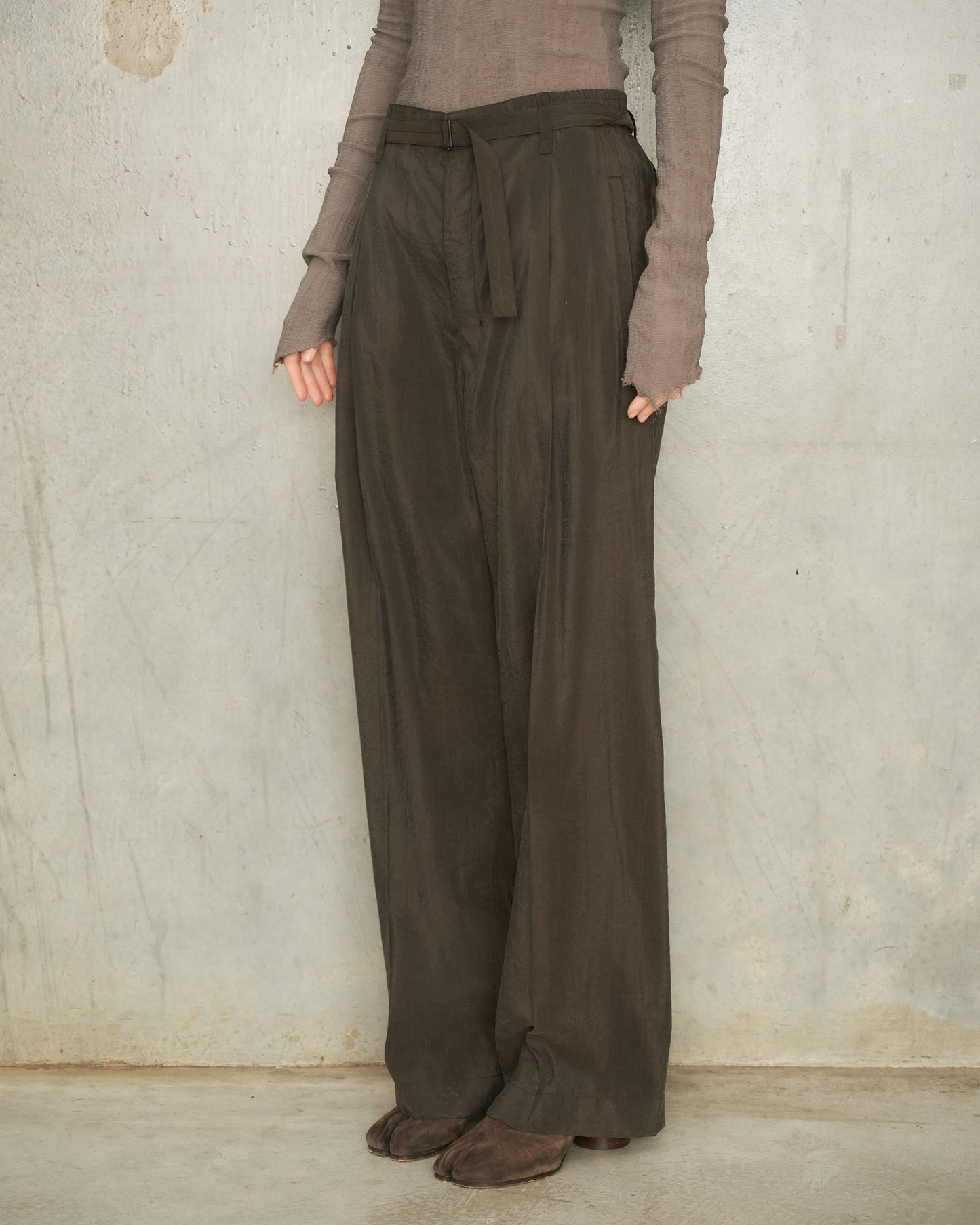 Dark Espresso Belted Pants