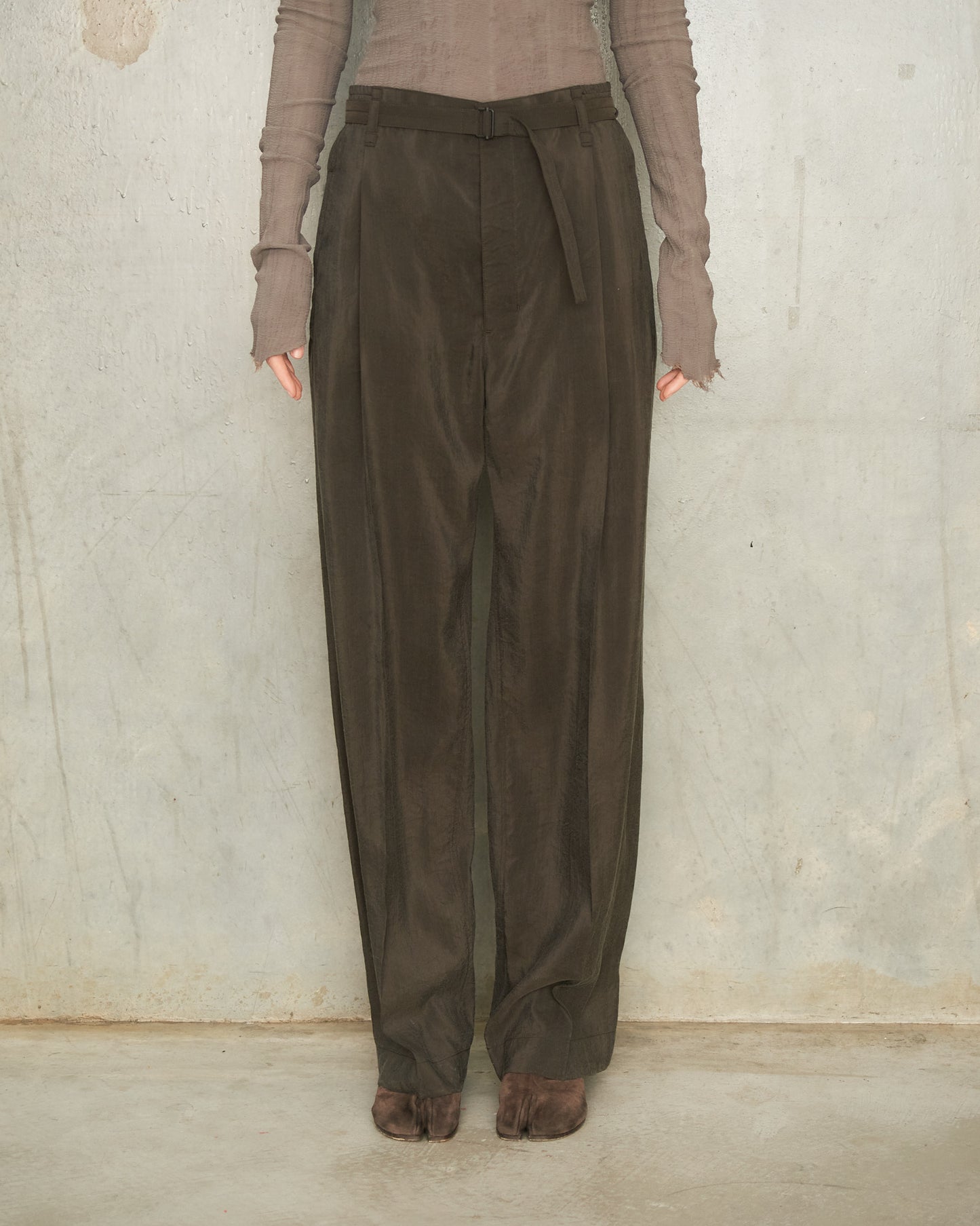 Dark Espresso Belted Pants