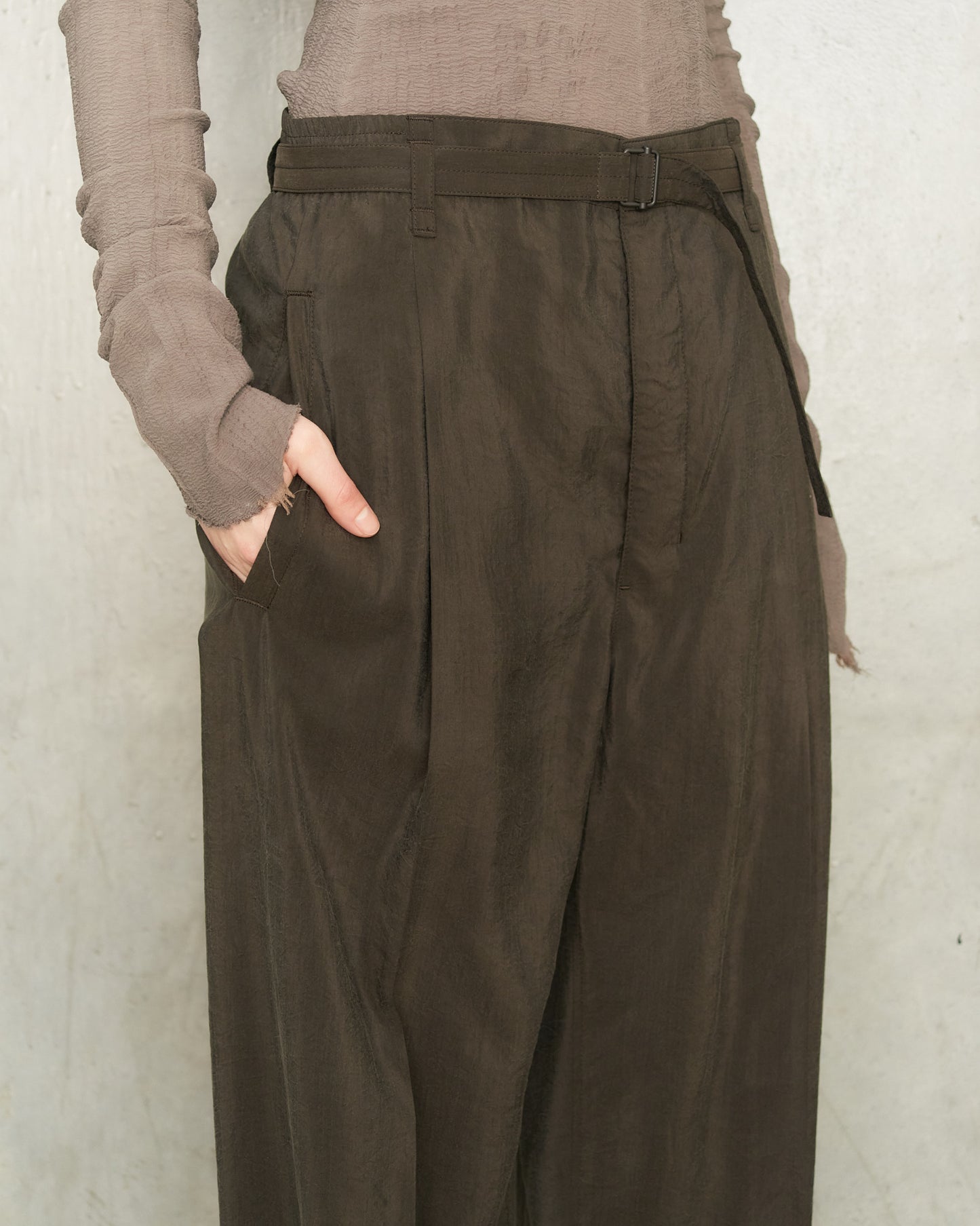 Dark Espresso Belted Pants