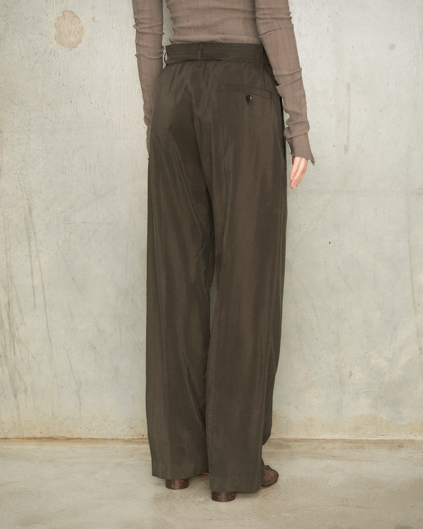 Dark Espresso Belted Pants
