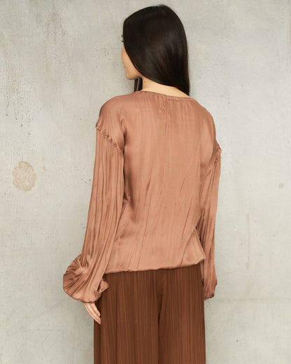 Ann Demeulemeester Blush Silk Blouse