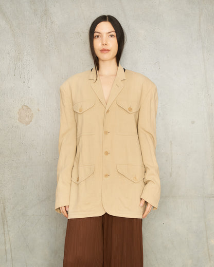Jean Paul Gaultier Homme Beige Worker Jacket