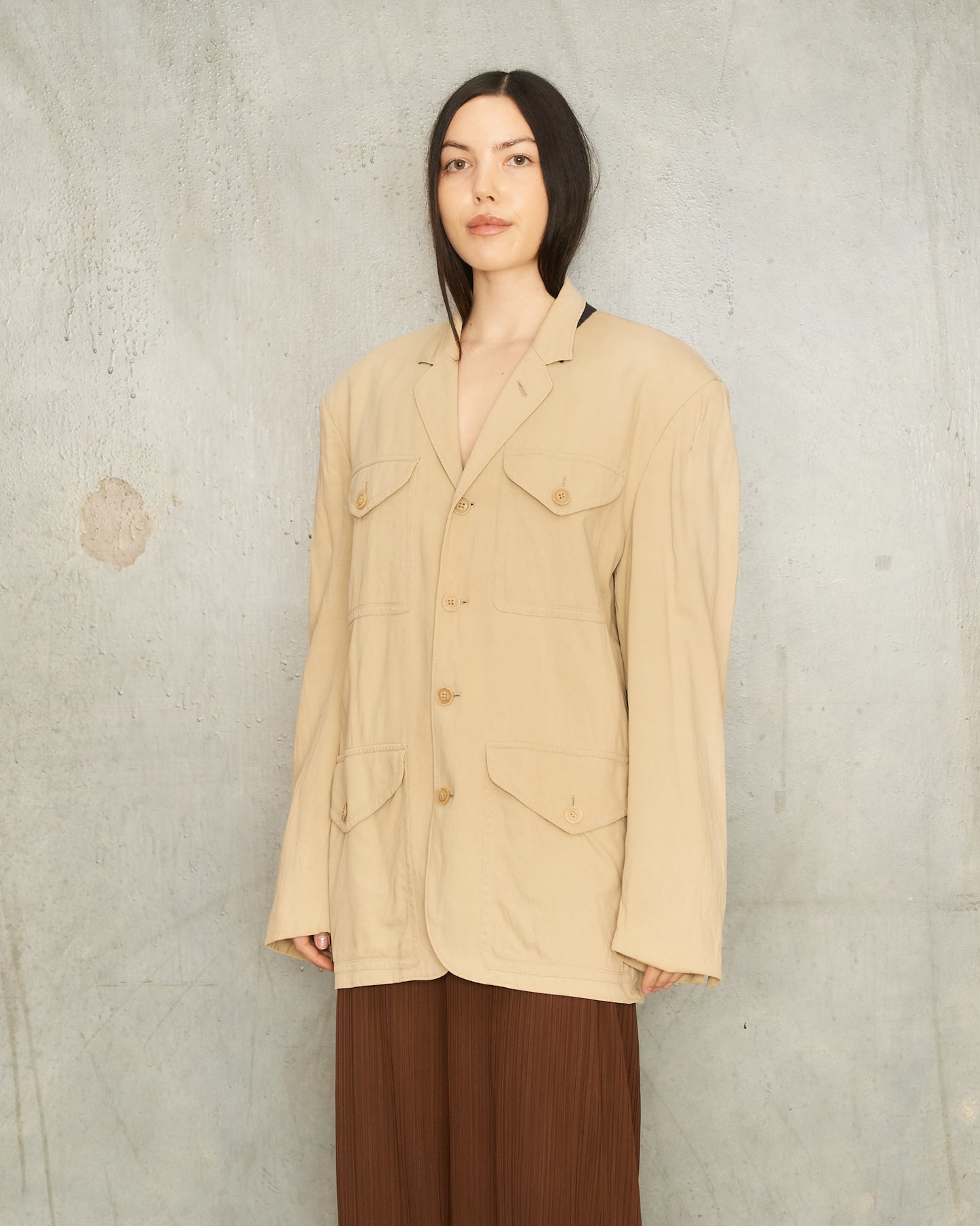 Jean Paul Gaultier Homme Beige Worker Jacket