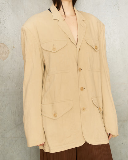 Jean Paul Gaultier Homme Beige Worker Jacket