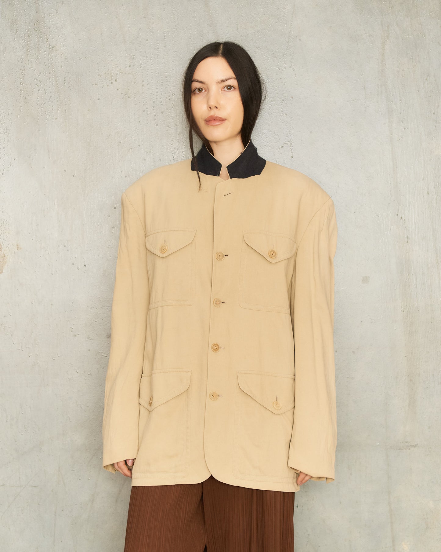 Jean Paul Gaultier Homme Beige Worker Jacket