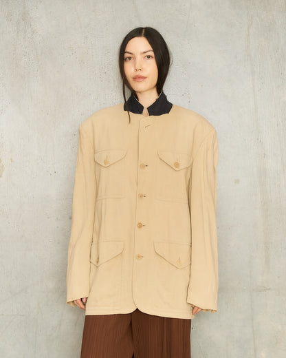 Jean Paul Gaultier Homme Beige Worker Jacket