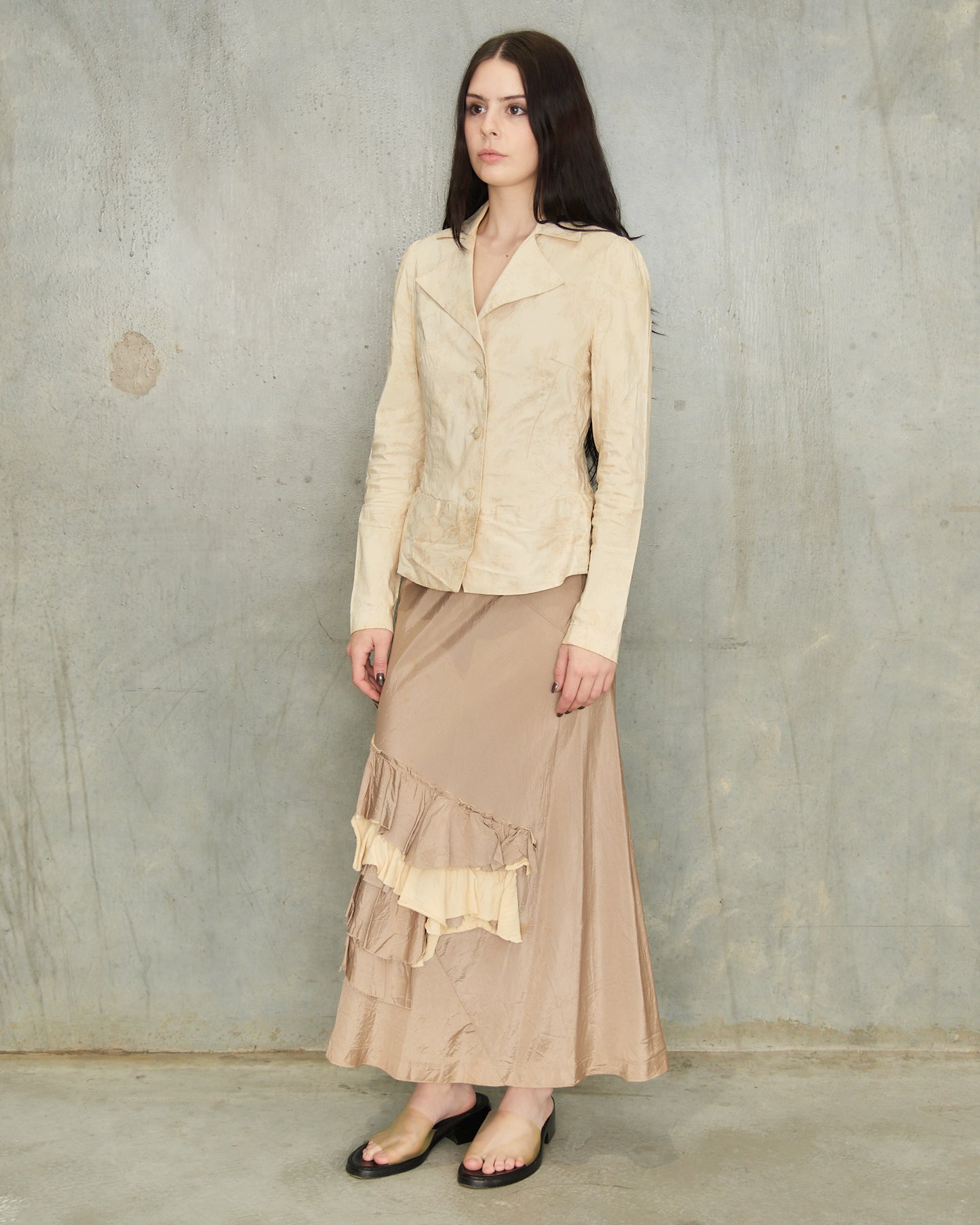 Dries Van Noten Beige Floral Blazer