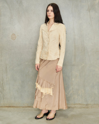 Dries Van Noten Beige Floral Blazer