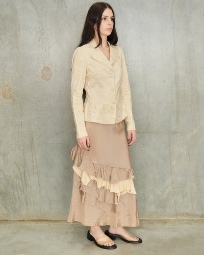 Dries Van Noten Beige Floral Blazer