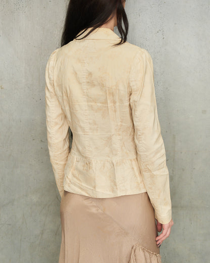 Dries Van Noten Beige Floral Blazer