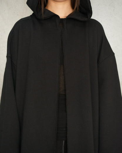 Black Dragging Long Hoodie