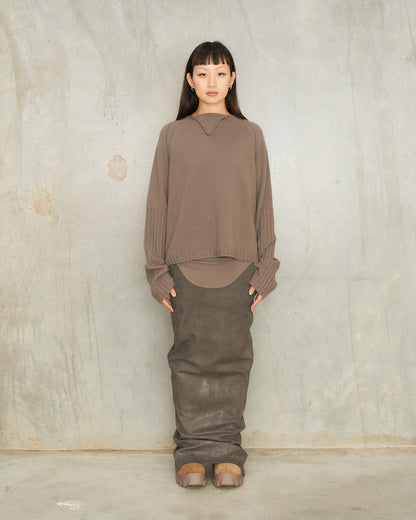 Dark Dust Denim Pillar Skirt