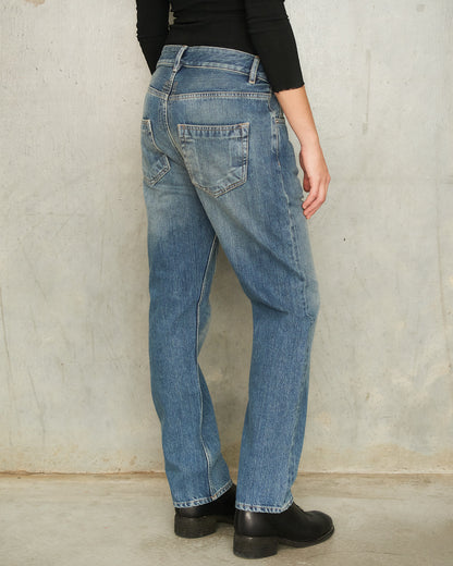 Indigo Straight Denim Jeans