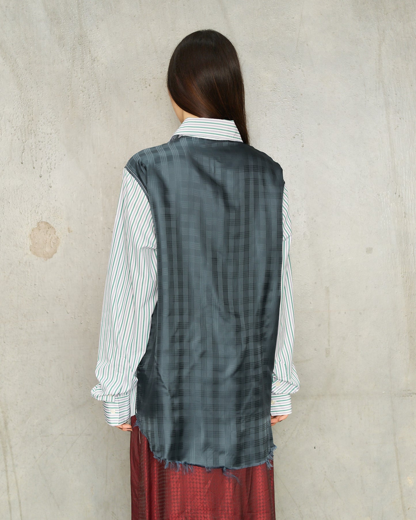 Multi Stripe Patch Slash Shirt