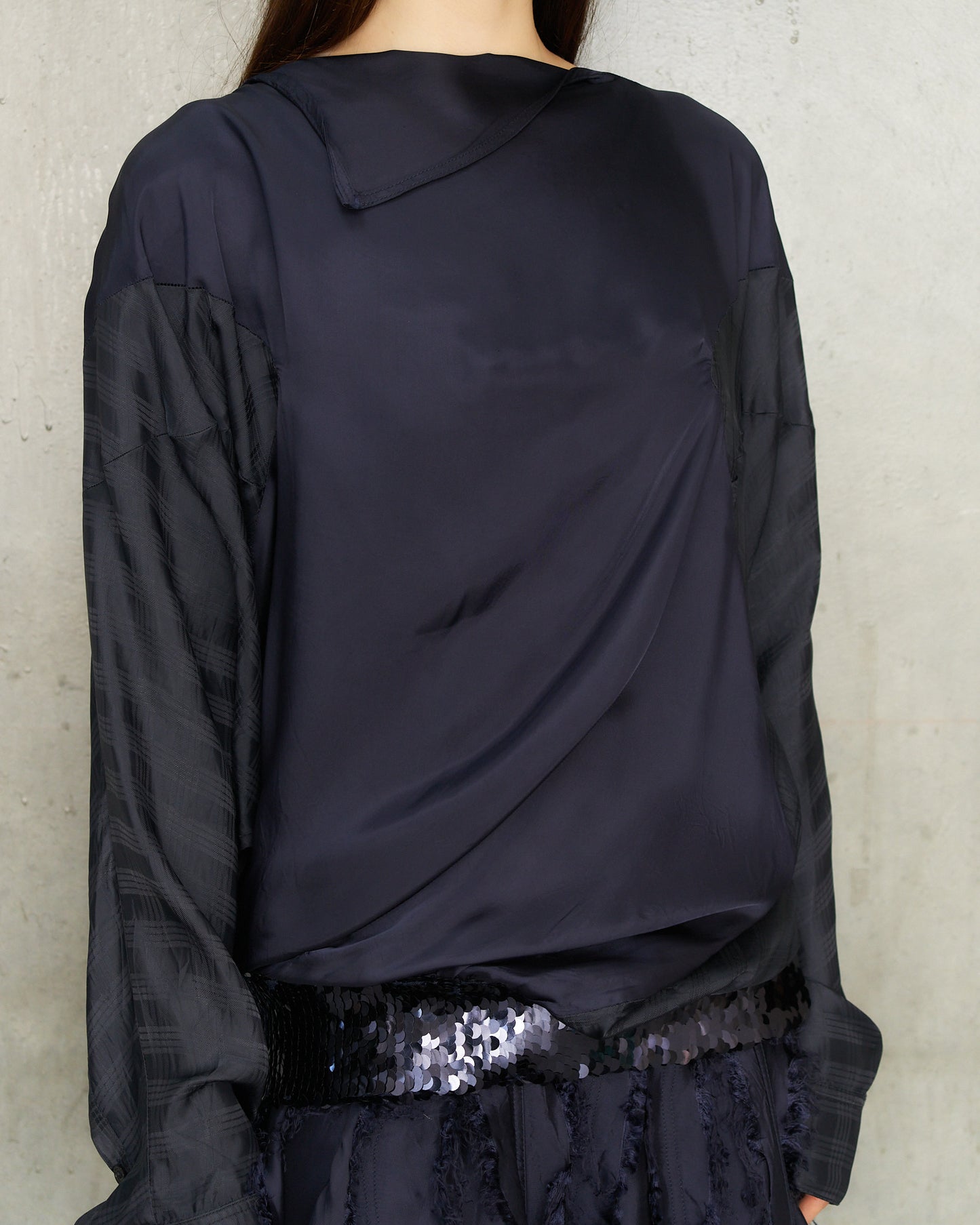 Navy Sequin Danger Top