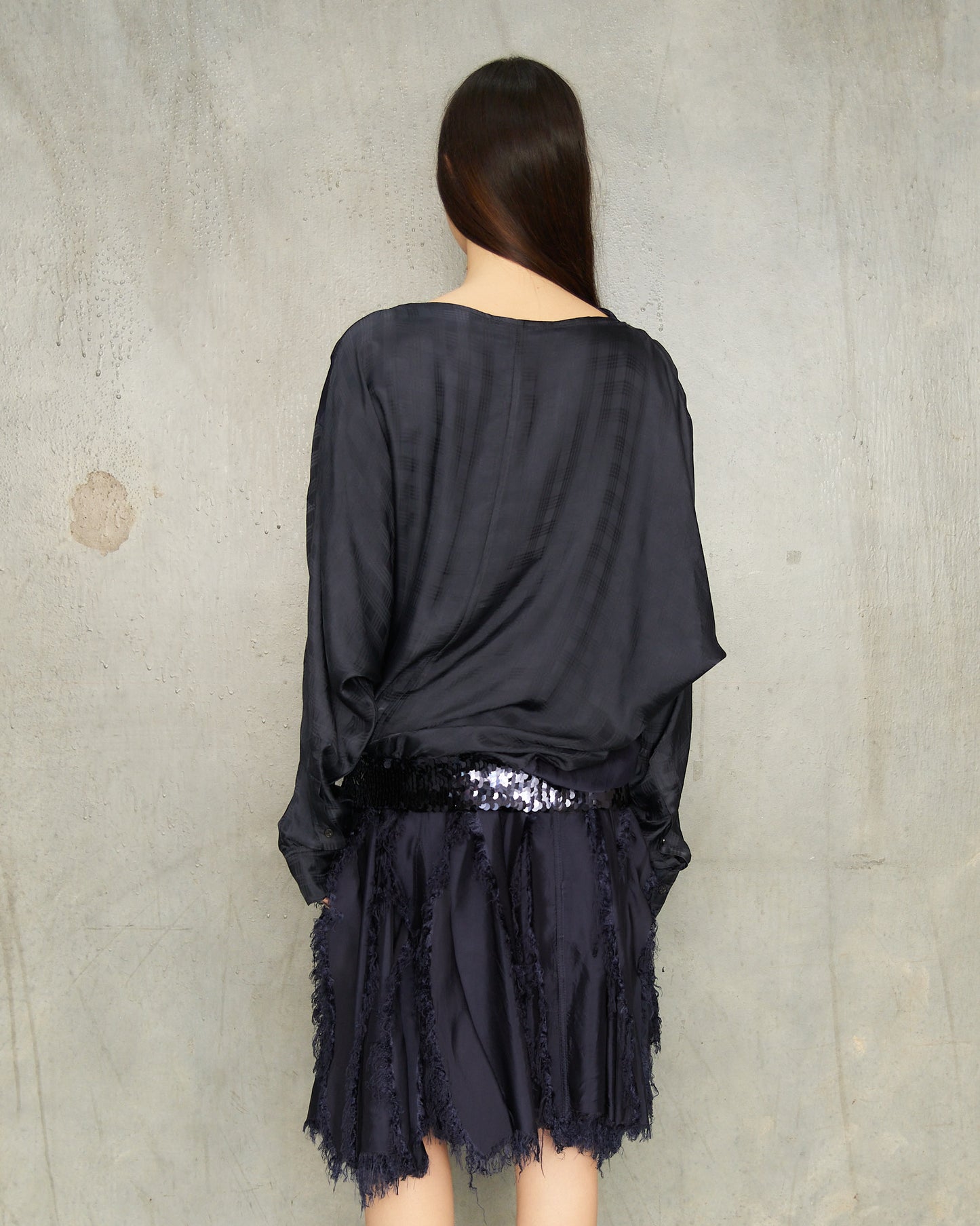 Navy Sequin Danger Top