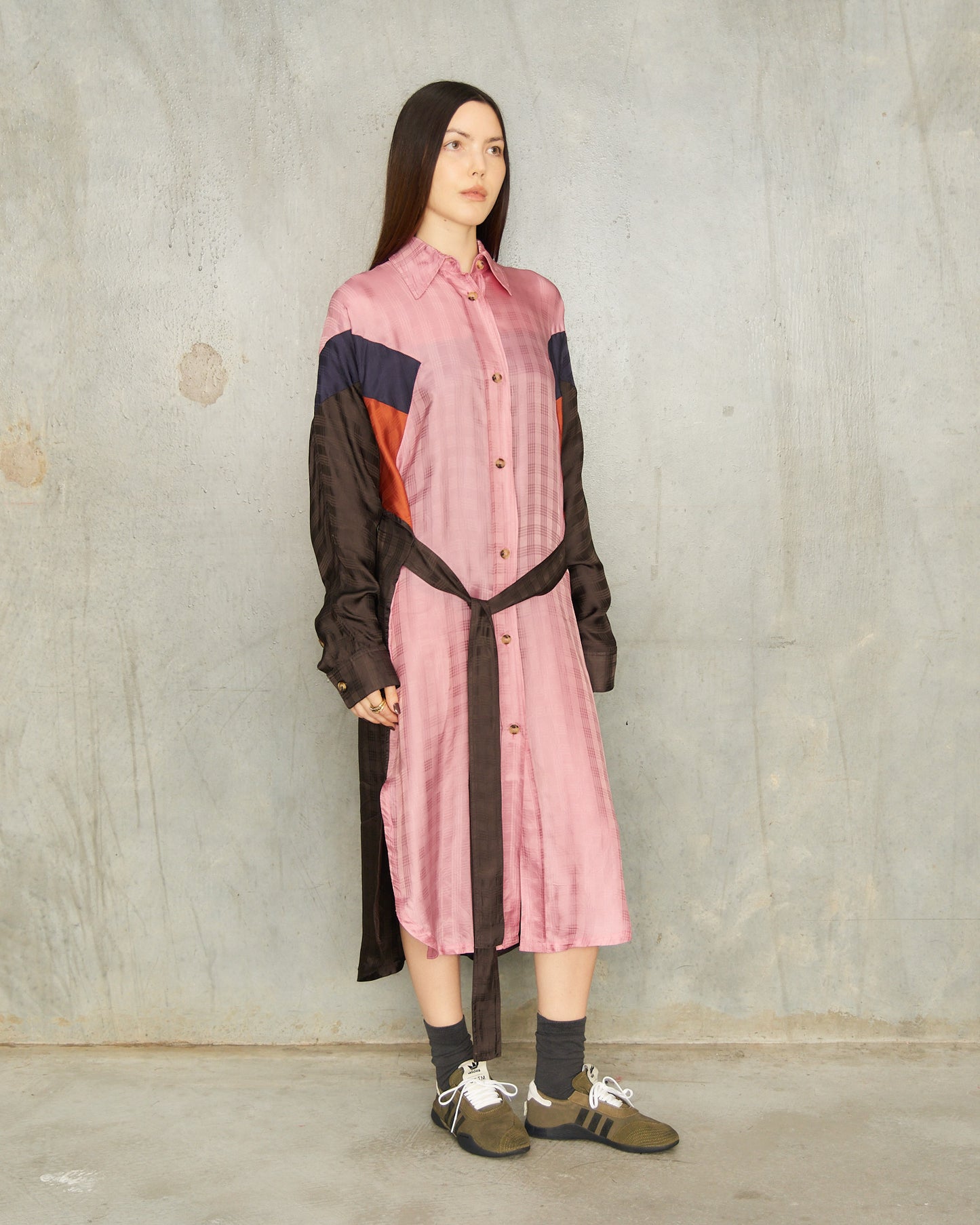 Pink Plaid Flex Dress