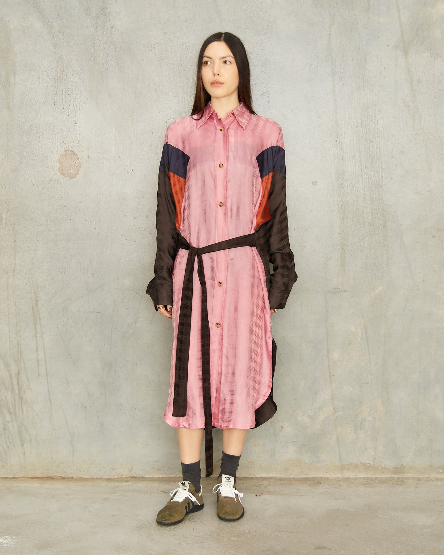 Pink Plaid Flex Dress