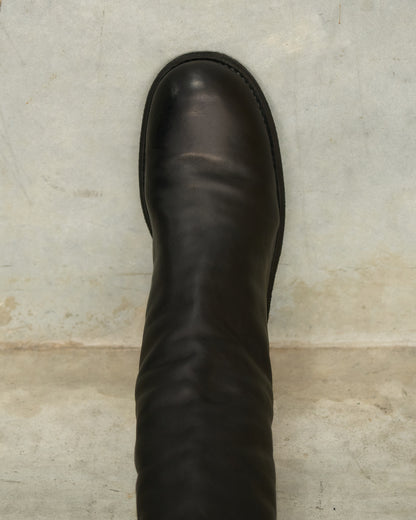 Black 989 Mid Back Zip Boots
