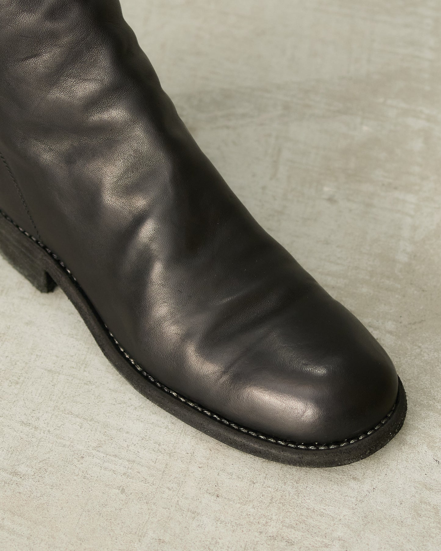Black 989 Mid Back Zip Boots
