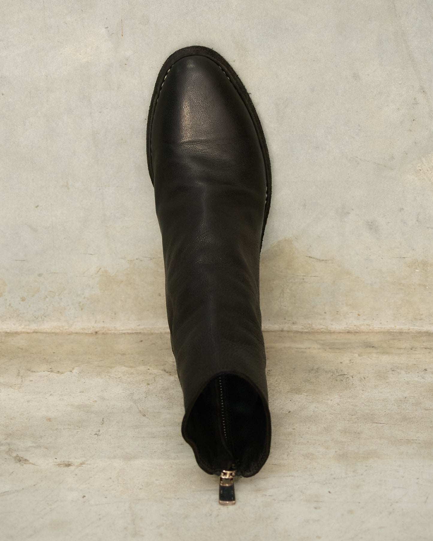 Black VG05 Leather Texan Boots