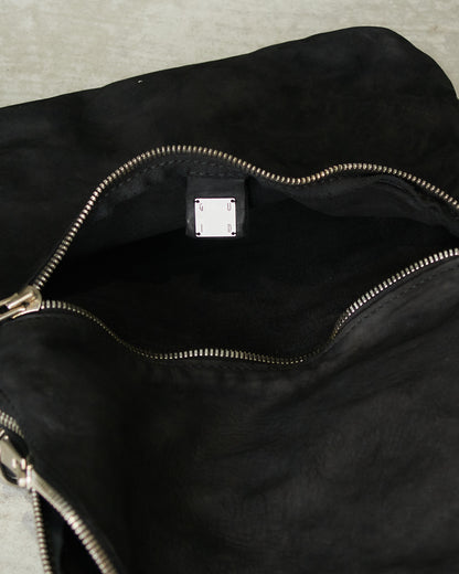 Black M100 Nubuck Messenger Bag
