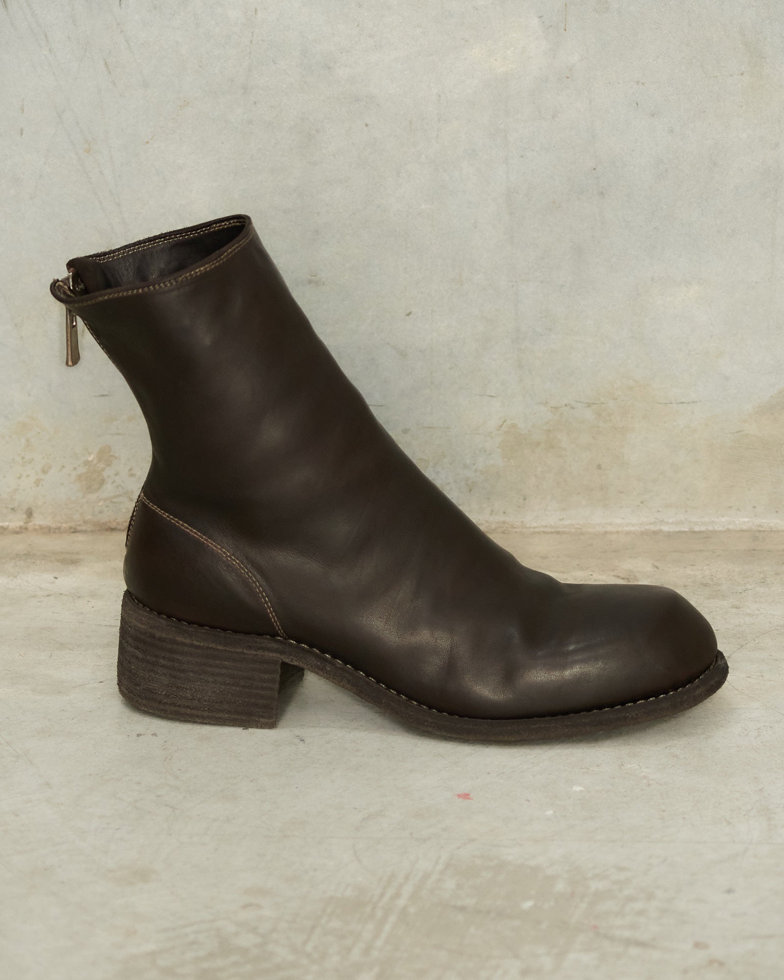 Guidi Brown Nb06 Back Zip Boots Brown GS26NB06 - DILETTANTE
