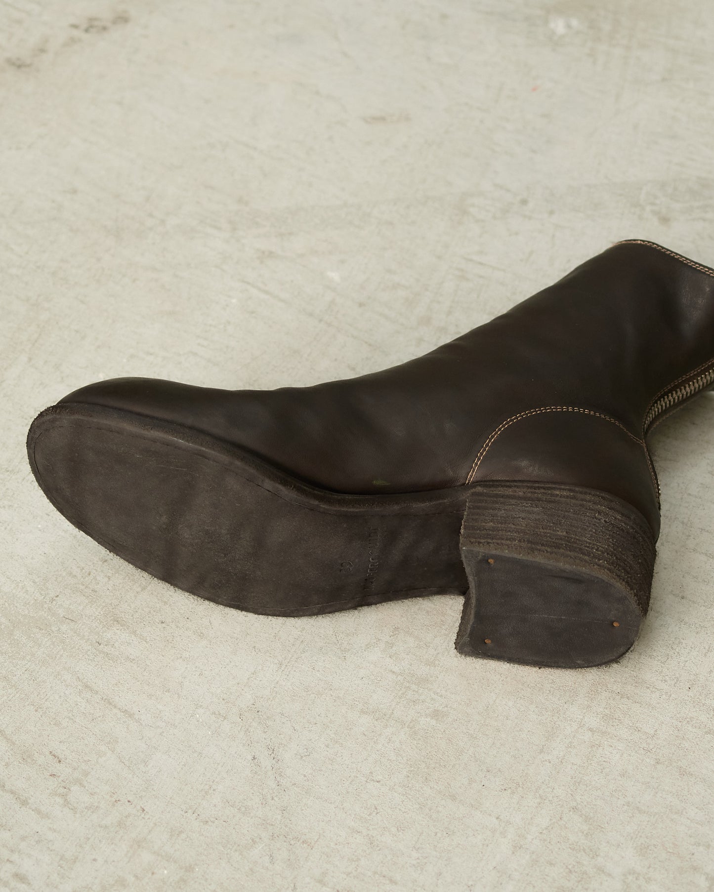 Brown NB06 Back Zip Boots