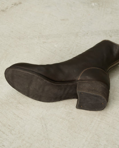 Brown NB06 Back Zip Boots