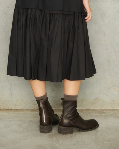 Brown NB06 Back Zip Boots