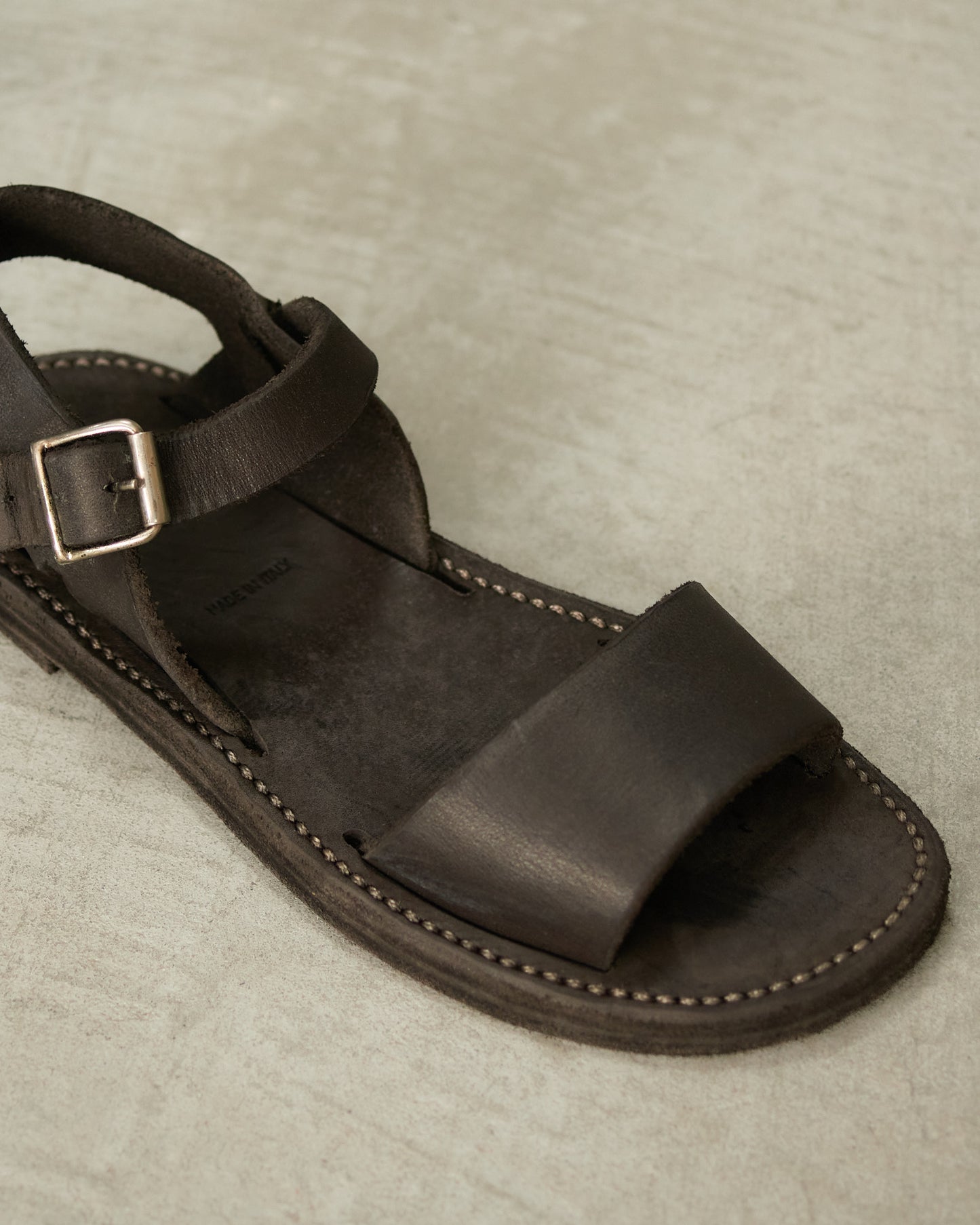 Dark Brown RNT01 Strap Sandal