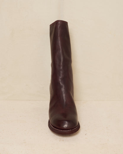 Burgundy M88 High Heel Boots