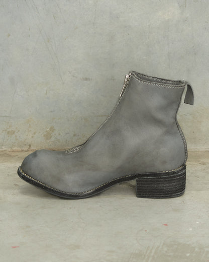 Grey PL1 Front Zip Boots