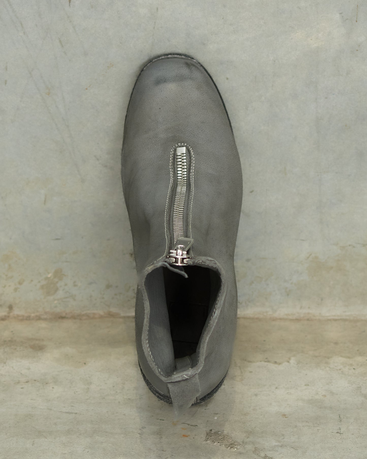 Grey PL1 Front Zip Boots